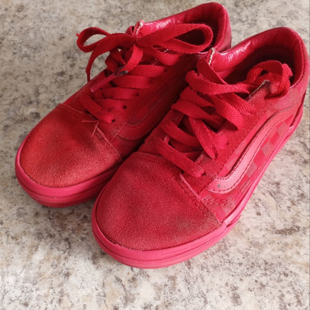Vans Kids Red Sneakers